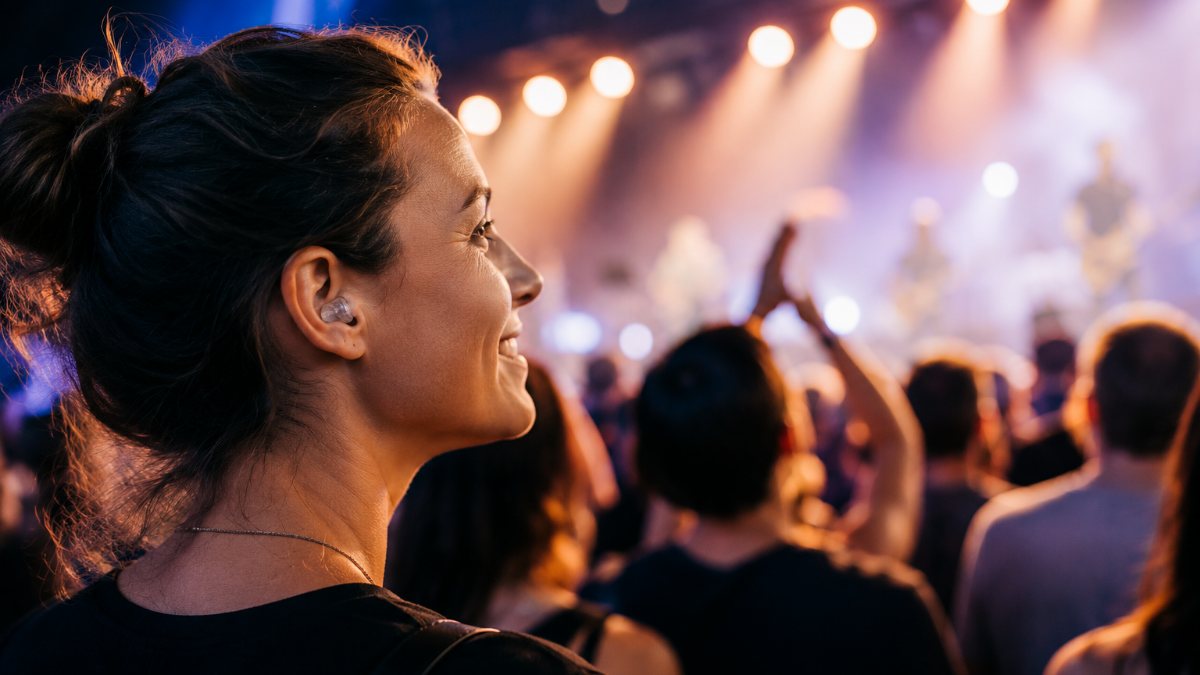 Protection auditive sur mesure lors d'un concert